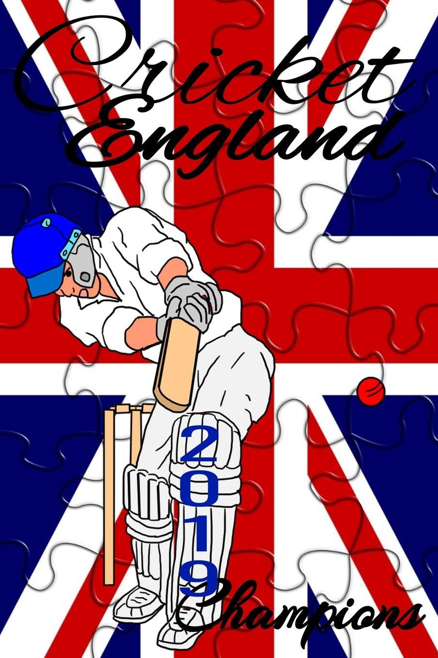 Cricket England: College Ruled 6x9 Inch 100 pages Line Note book Journal appreciation for the England Cricket National Team, Witty Gift for Enthusiastic Fans and Players