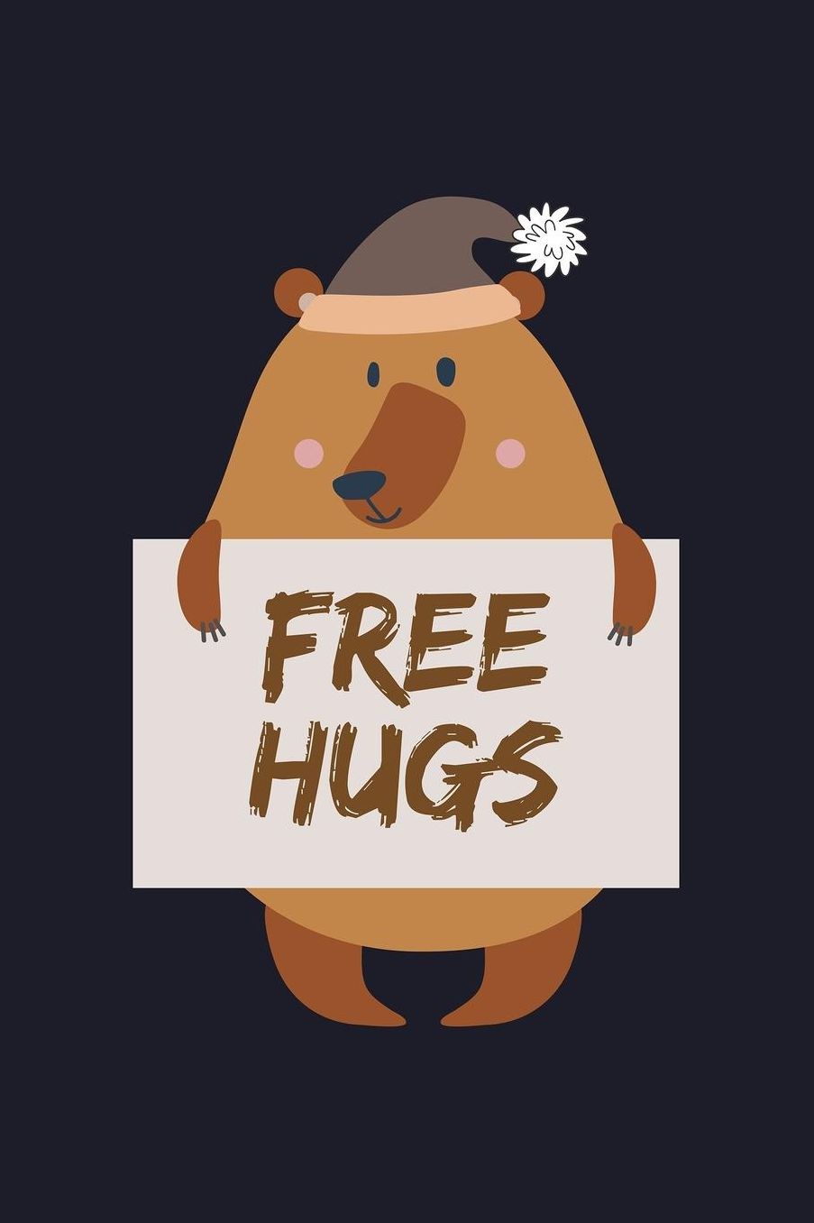 Free Hugs: Blank Paper Sketch Book - Artist Sketch Pad Journal for Sketching, Doodling, Drawing, Painting or Writing