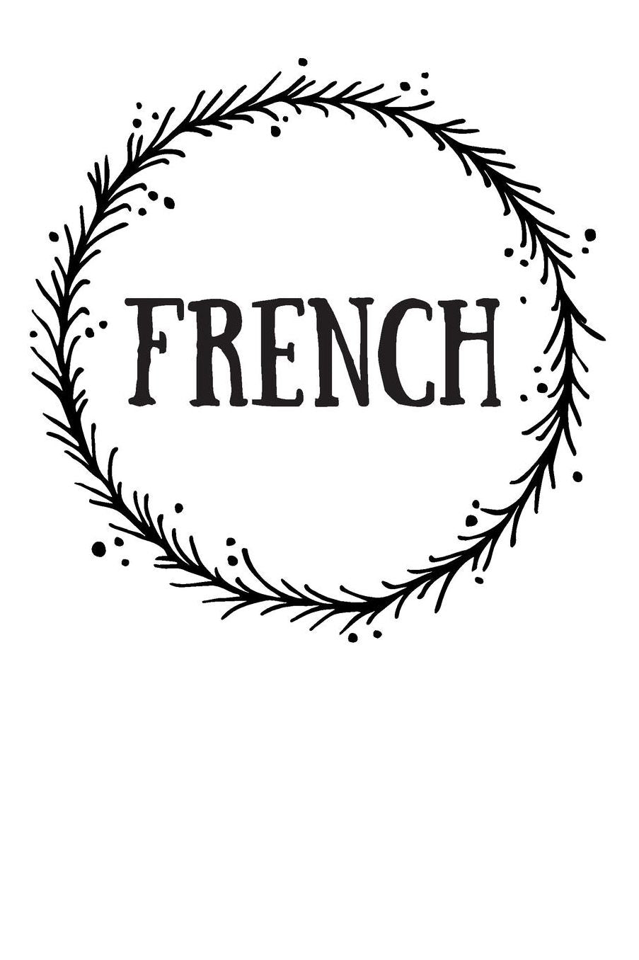 French: Back To School Notebook For Kids, Students & Teachers: 120 dot lined Pages, 6 x 9 inches / Note Taking, learning, school lessons, teaching