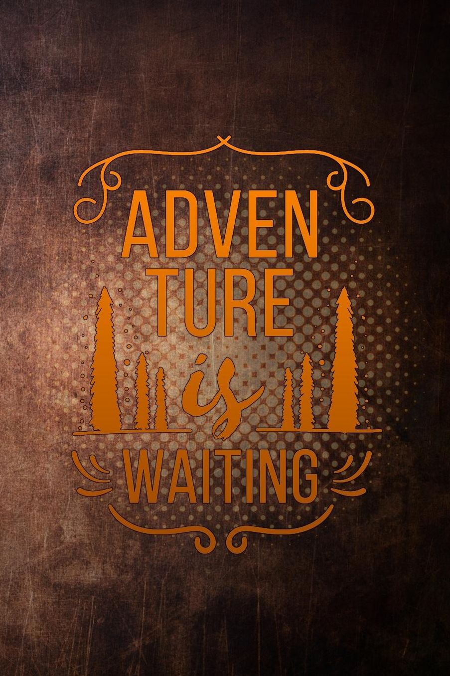 adventure is waiting: Lined Notebook / Diary / Journal To Write In outdoor camping Gift for women, men and kids camper love camping therapy vintage