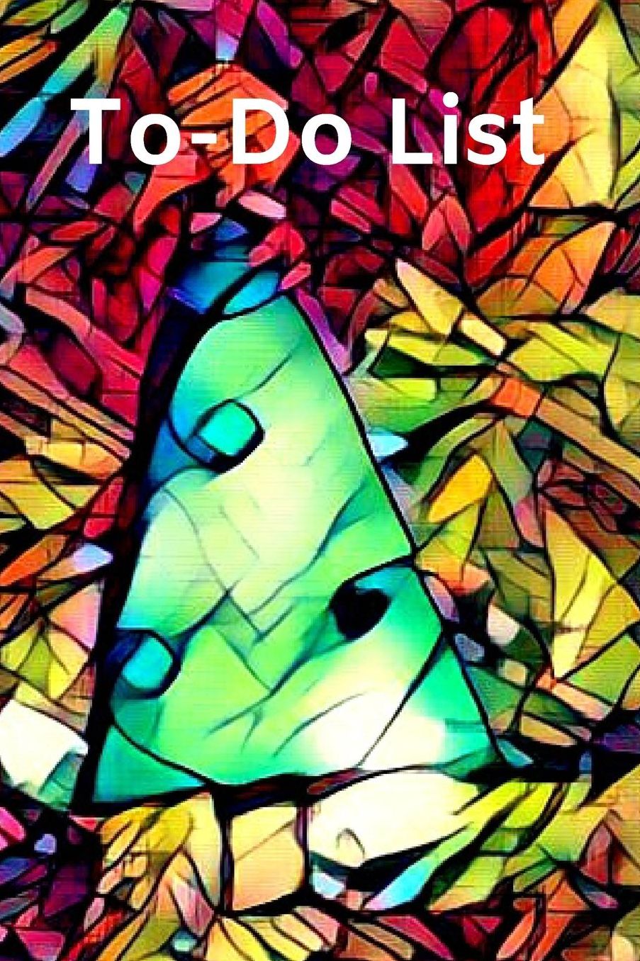 Stained Glass Green Christmas Tree Cute Christmas Blank Gift To-Do List Book for Women or Man: Lined Journal Pocket Size at-A-Glance Honey does Notes or Appointments
