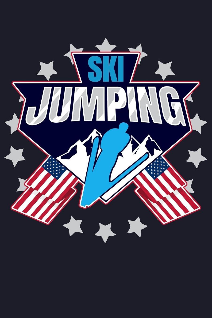 Ski Jumping: Blank Paper Sketch Book - Artist Sketch Pad Journal for Sketching, Doodling, Drawing, Painting or Writing