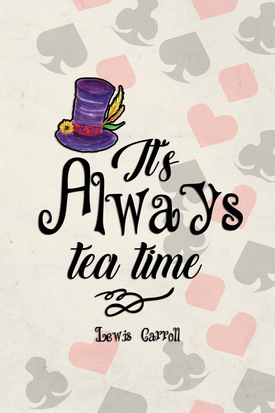It's Always Tea Time: Blank Lined Notebook ( Alice In Wonderland ) Poker