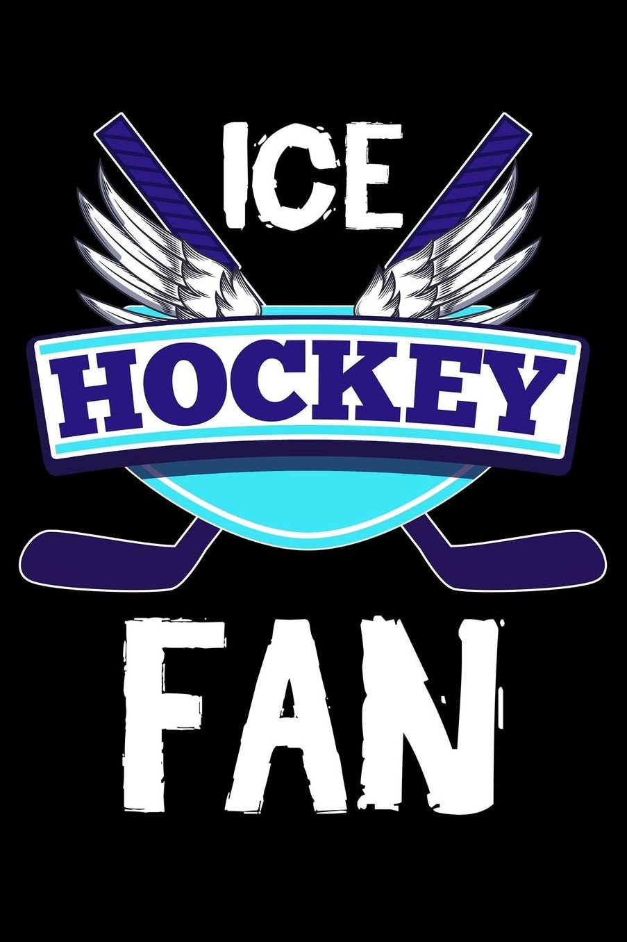 Ice Hockey Fan: Blank Paper Sketch Book - Artist Sketch Pad Journal for Sketching, Doodling, Drawing, Painting or Writing