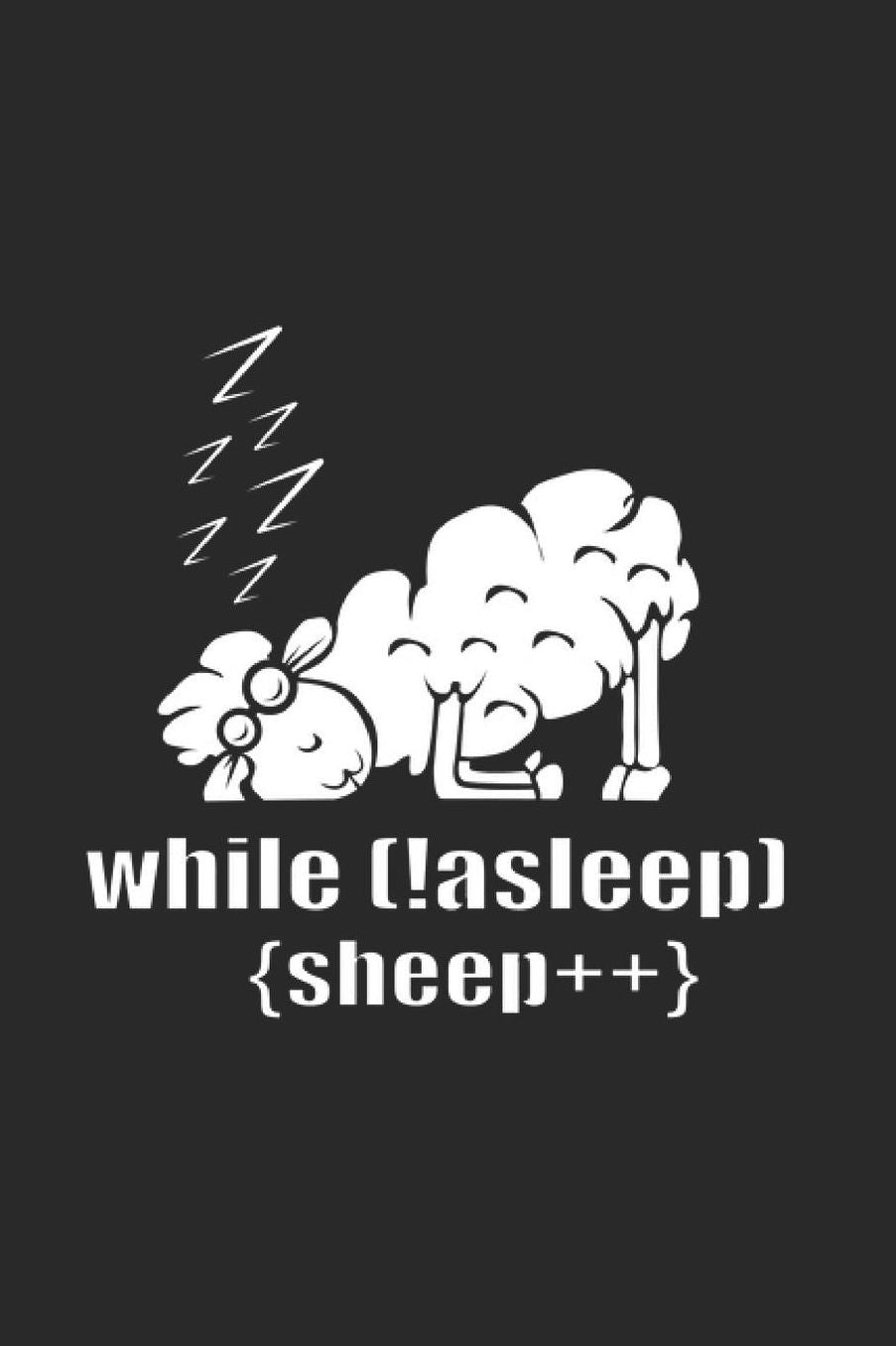 While Asleep Sheep++: Programming Developer Notebook Computer Science Journal for Coder, Coding Samples Programmers and computer nerds for sketches, notes, tasks, code ideas and To-Do lists, Dot Grid notebook, 120 pages