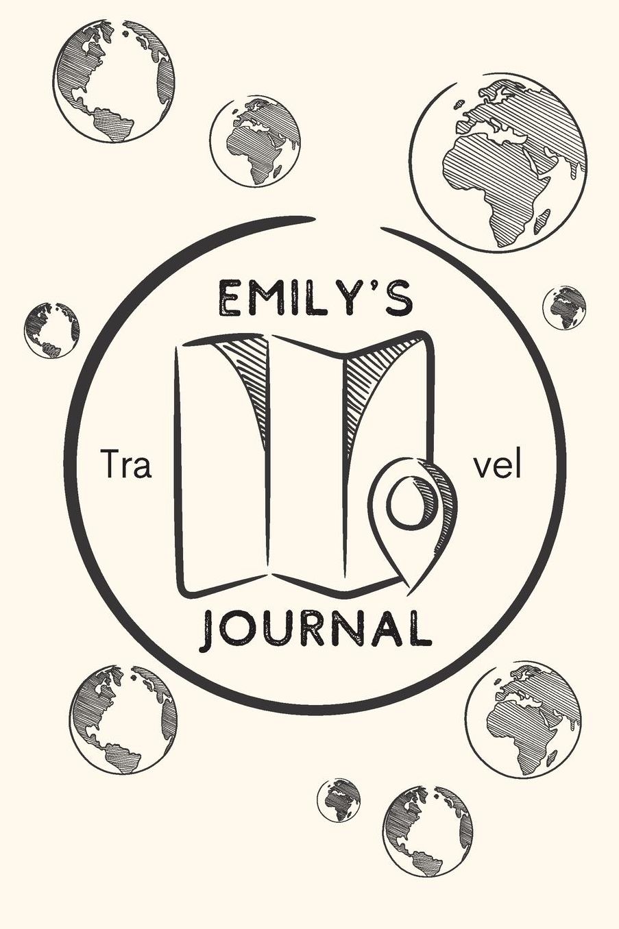 Emily's Travel Journal: Personalized lined journal, notebook or travel diary. 6x9 Softcover 110 lined pages - Great Travel Gift!