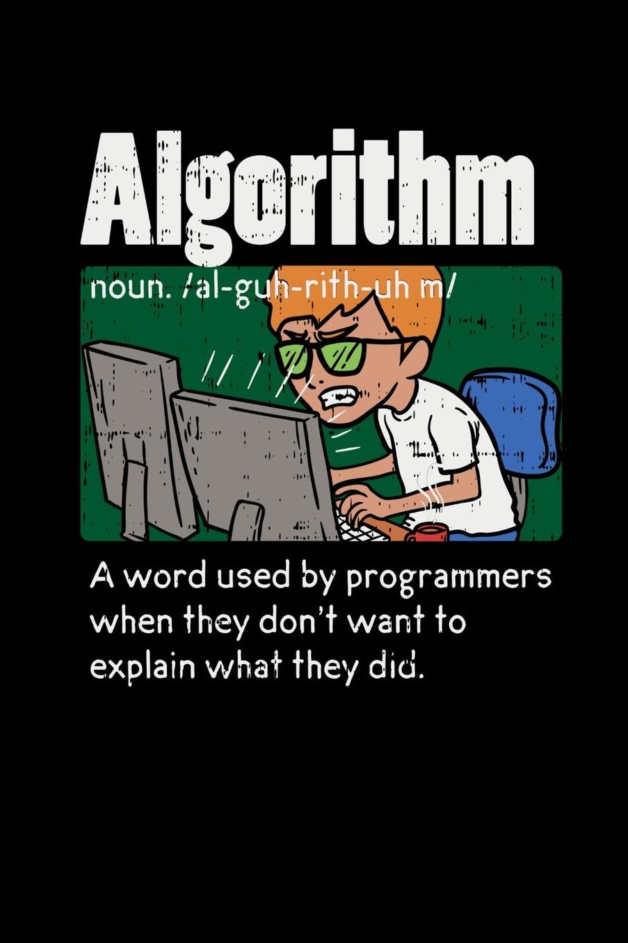 Algorithm A Word Used By Programmers When They Don't Want To Explain What They Did: 120 Pages I 6x9 I Music Sheet I Funny Software Engineering, Coder & Hacker Gifts