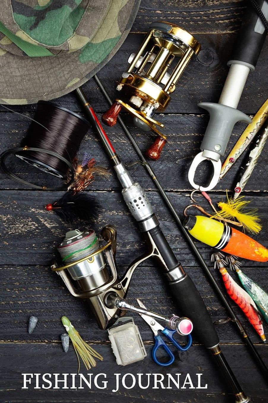 Fishing Journal: The Quiet Joy of Fishing Diary for Serious Fishermen or Weekend Warriors Tackle Hobbies Log Weather, Rod, Bait, Moon Cycle and More Perfect Gift For Dad, Grandpa, Mom, Sister, Grandma, Aunt and Friend.
