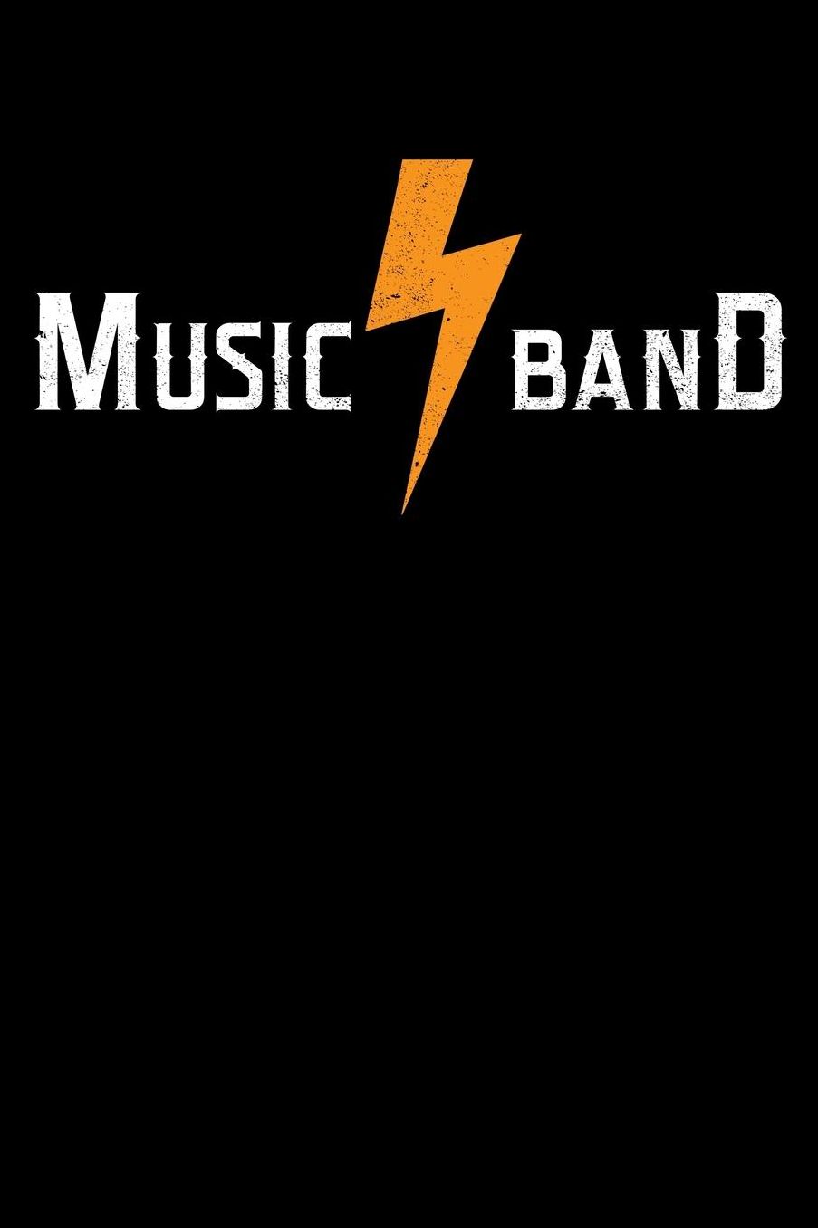 Music Band: Marching Band Members 110 Page 6x9 Inch Blank Music Stave Manuscript Sheet Notebook