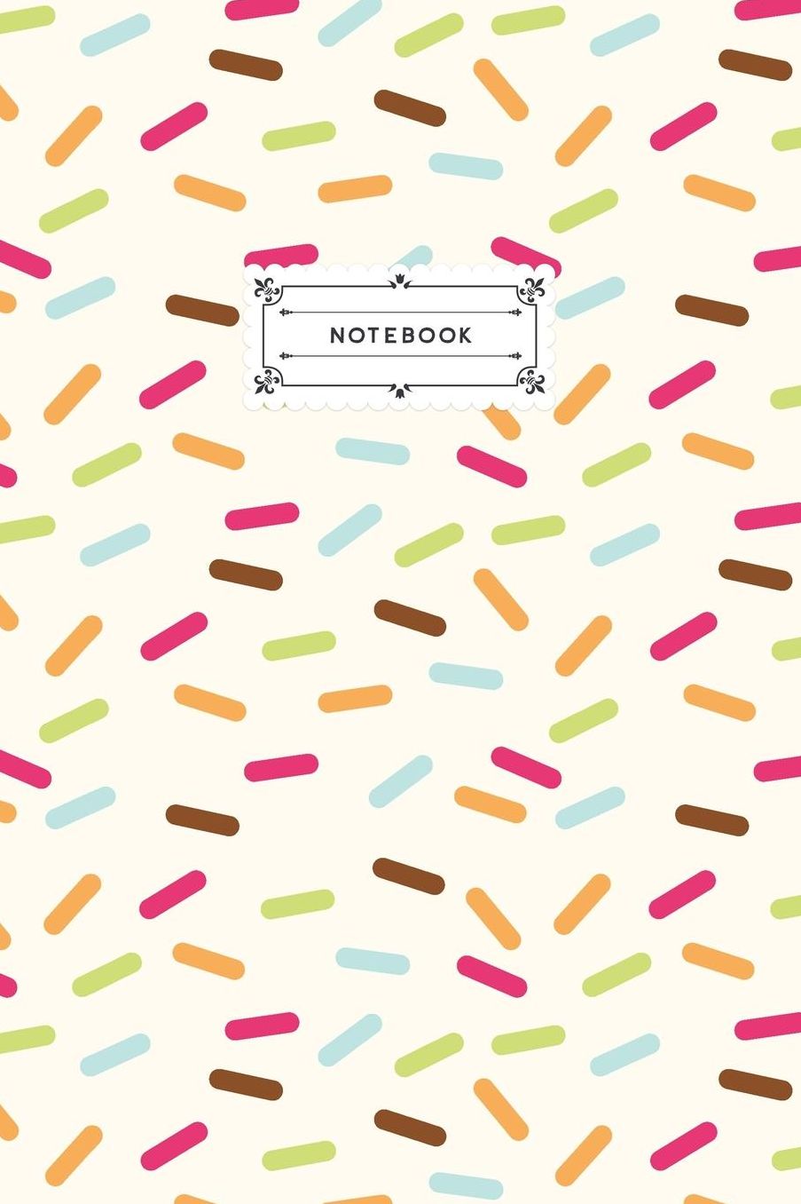 Notebook: Rainbow Sprinkles Lined Journal Notebook, 120 pages (6x9)