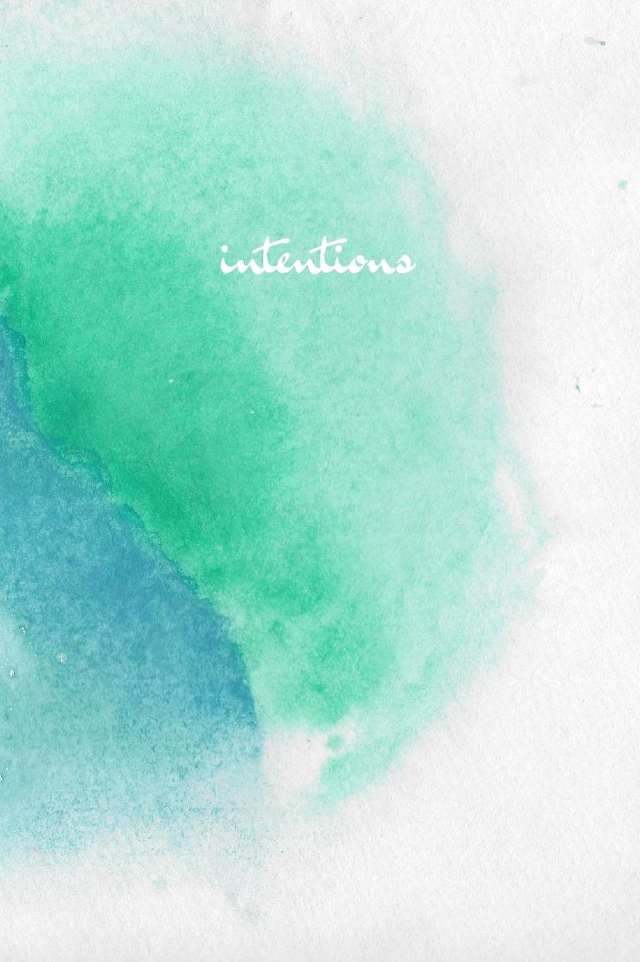 Intentions: Idea Notebook and Vision Journal - Watercolor Collection - At Ease #5 - Lined Journal