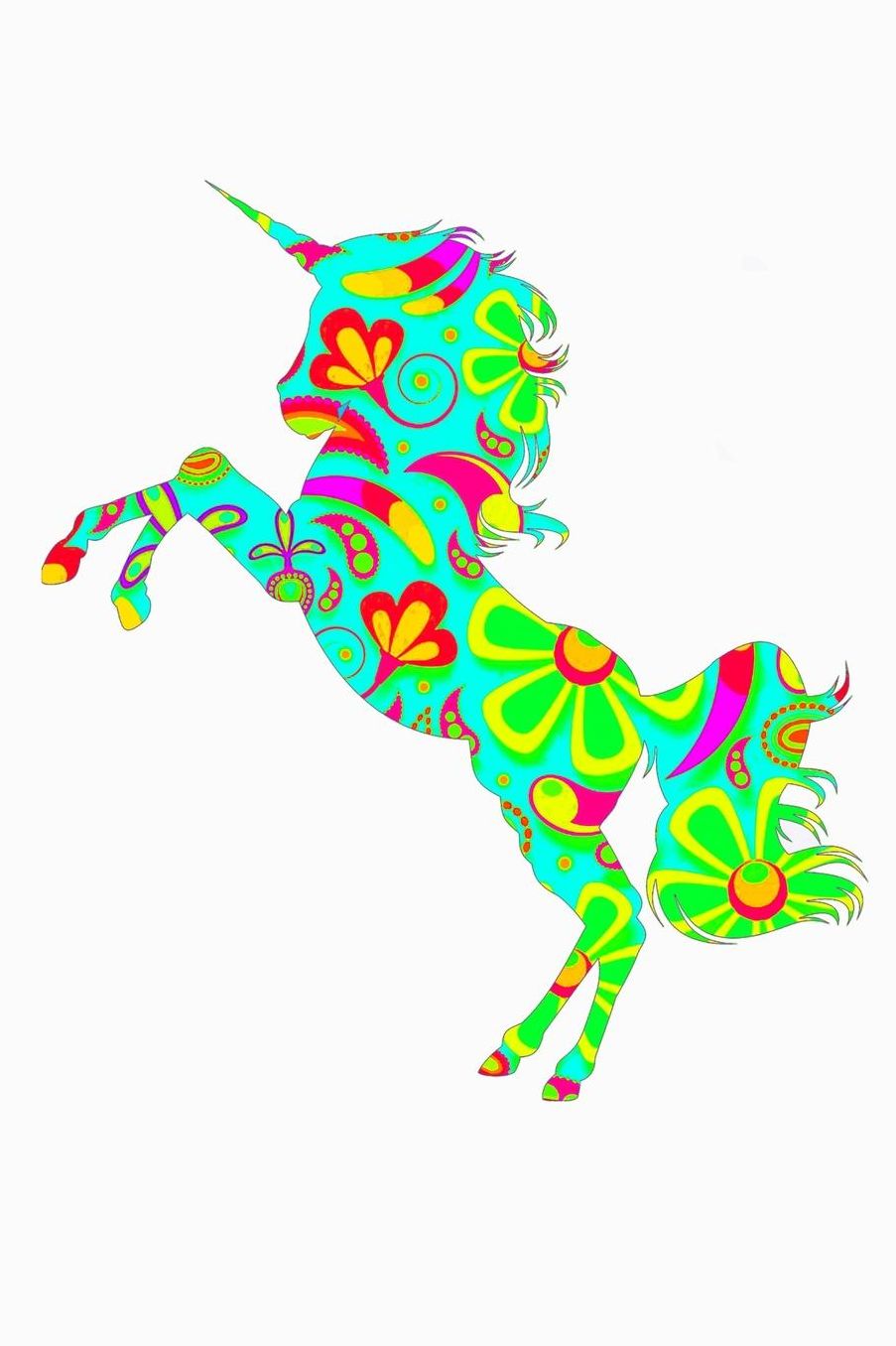 Unicorn: College Ruled Notebook
