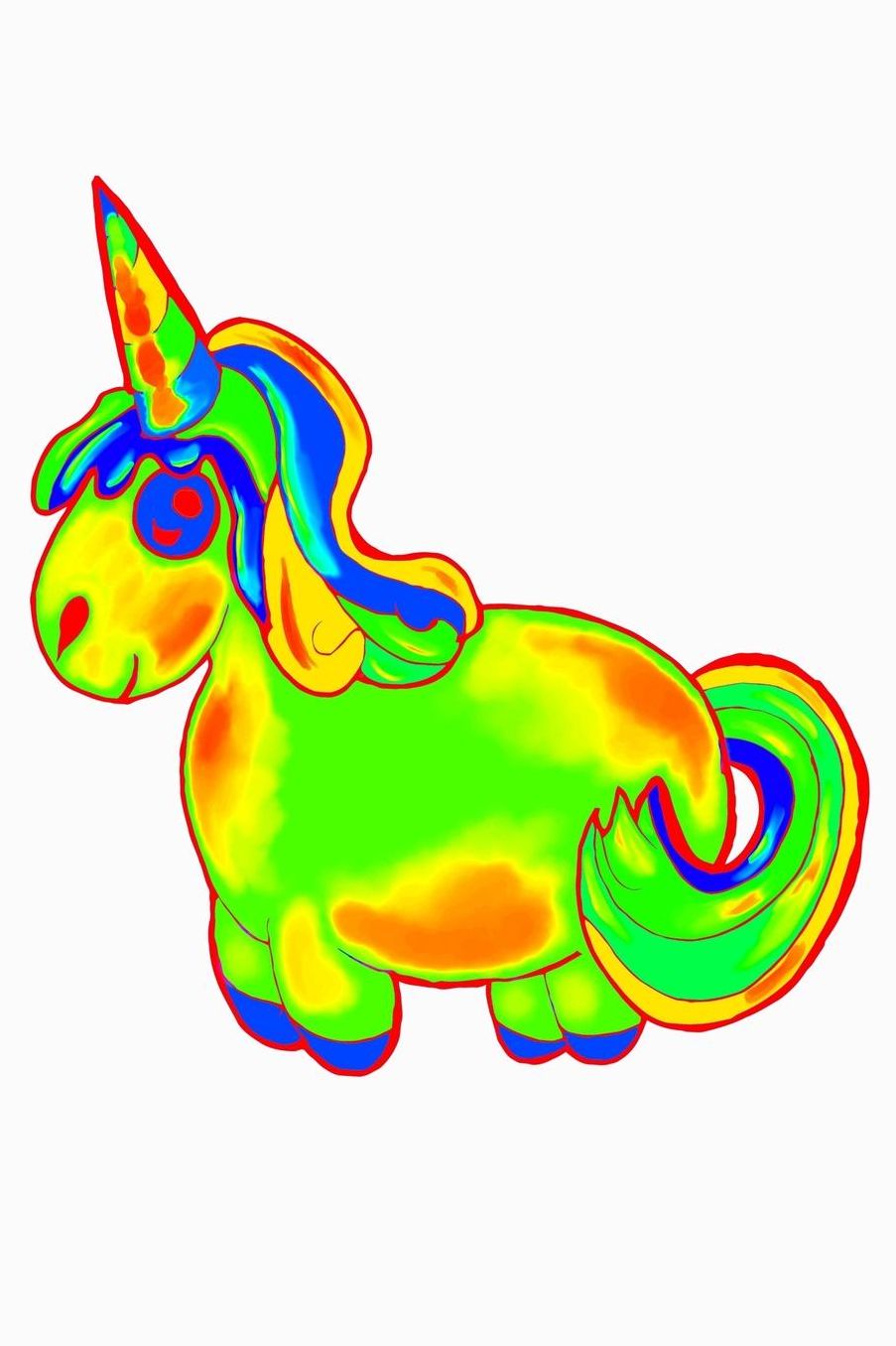 Unicorn: College Ruled Notebook