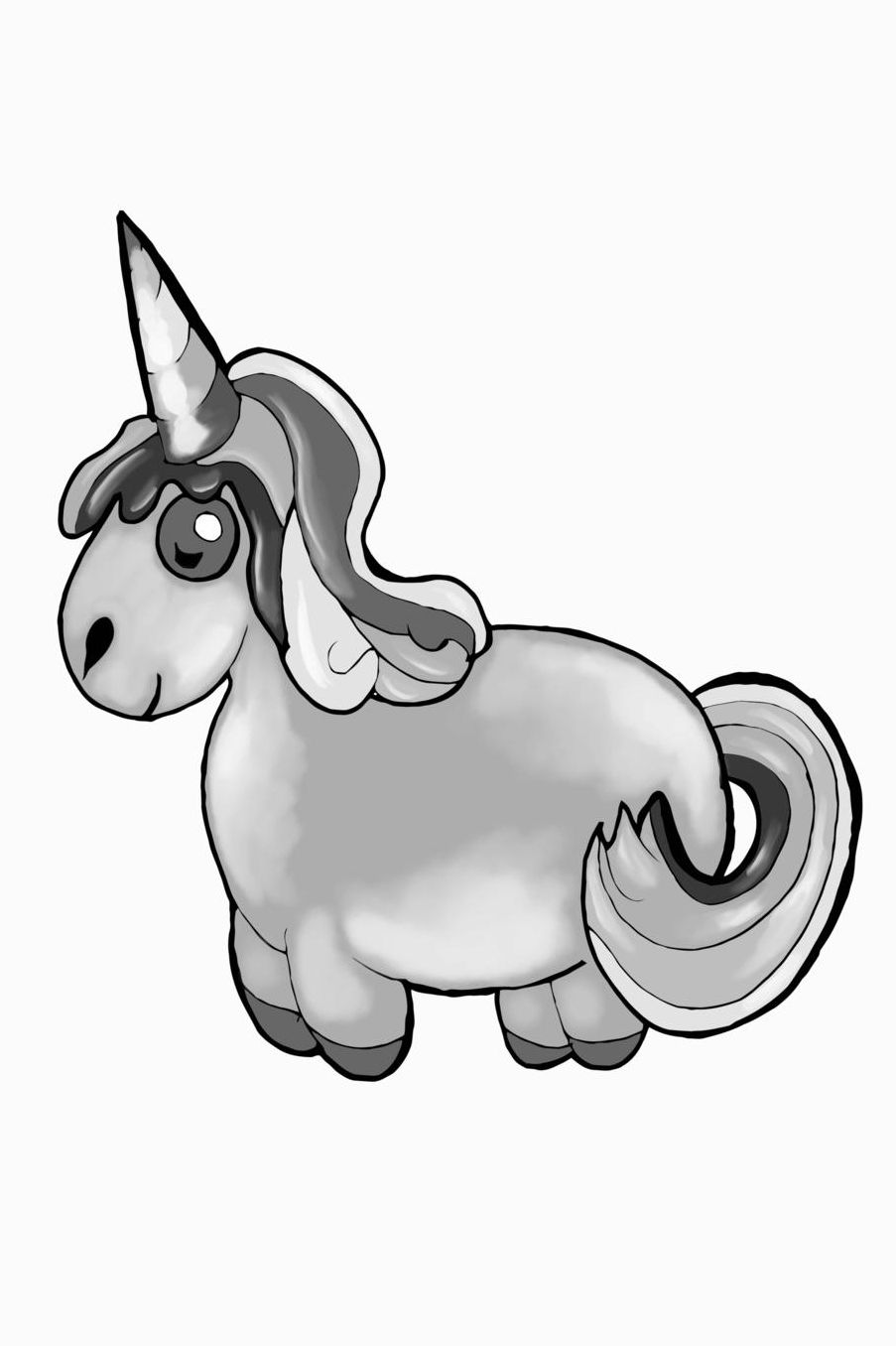 Unicorn: College Ruled Notebook