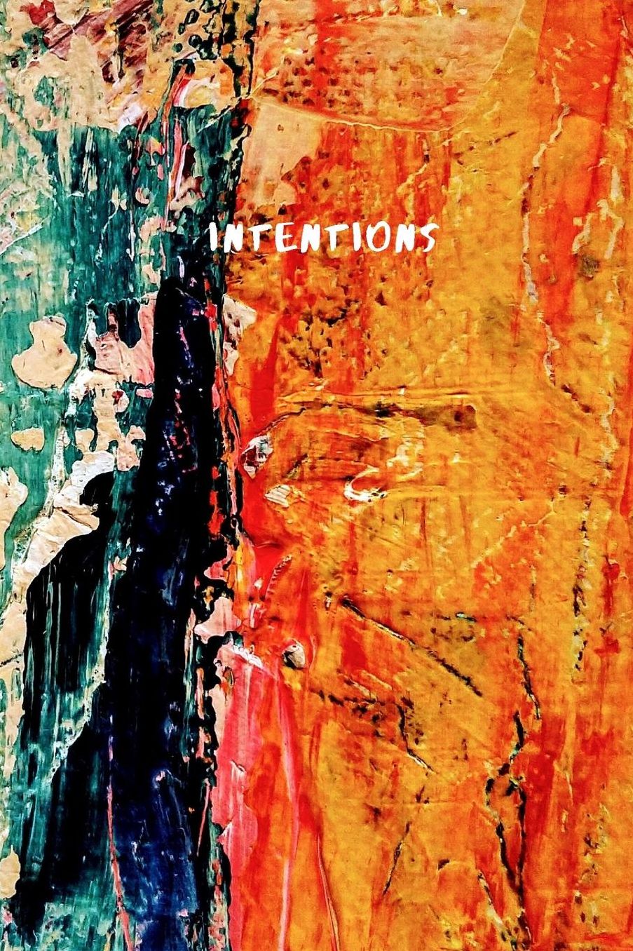 Intentions: Idea Notebook and Vision Journal - Abstract Art Collection - Abstrakt #5 - Lined Journal