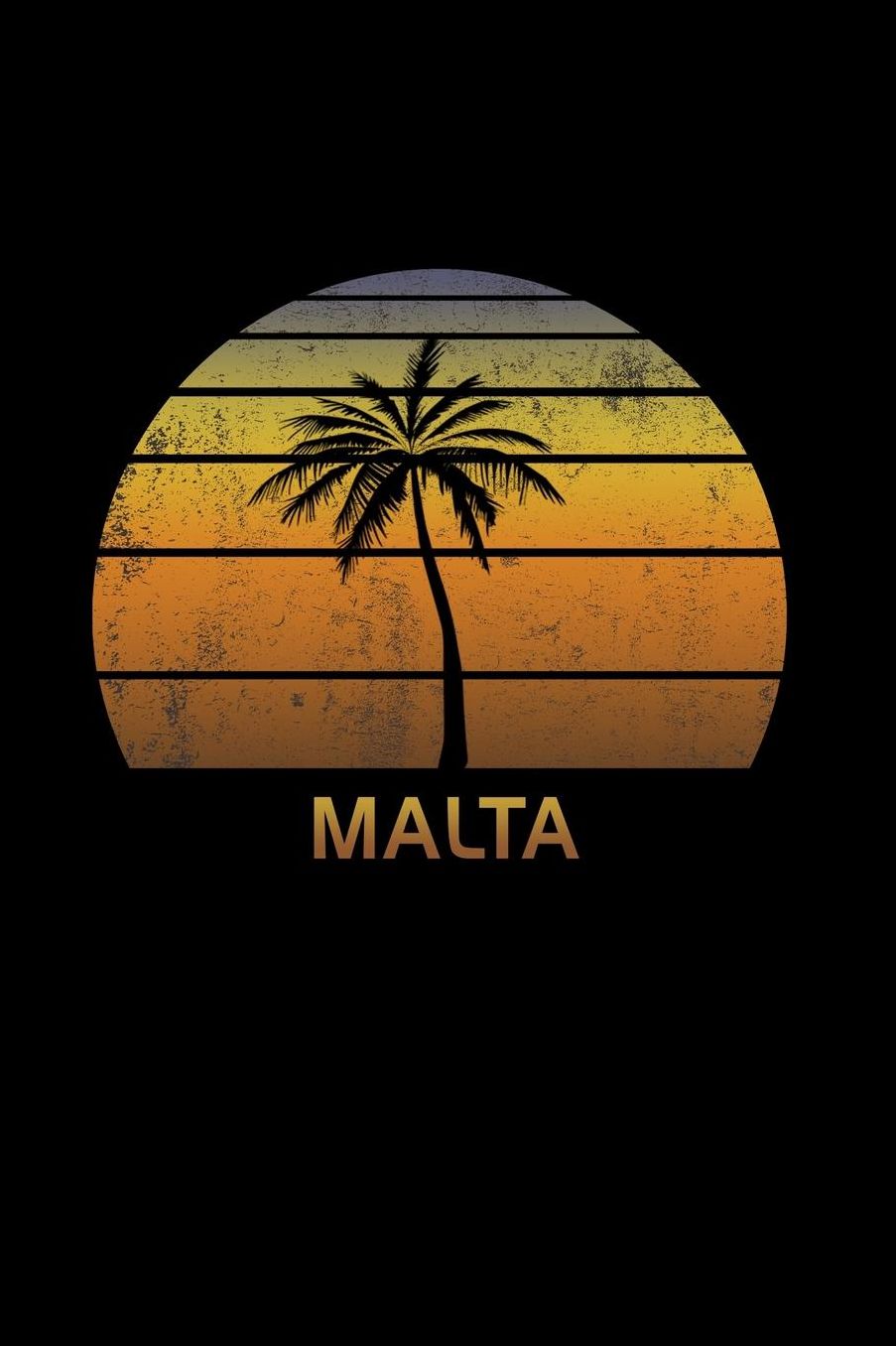 Malta: Notebook Lined Wide Ruled Paper For Taking Notes. Stylish Journal Diary 6 x 9 Inch Soft Cover. For Home, Work Or School.