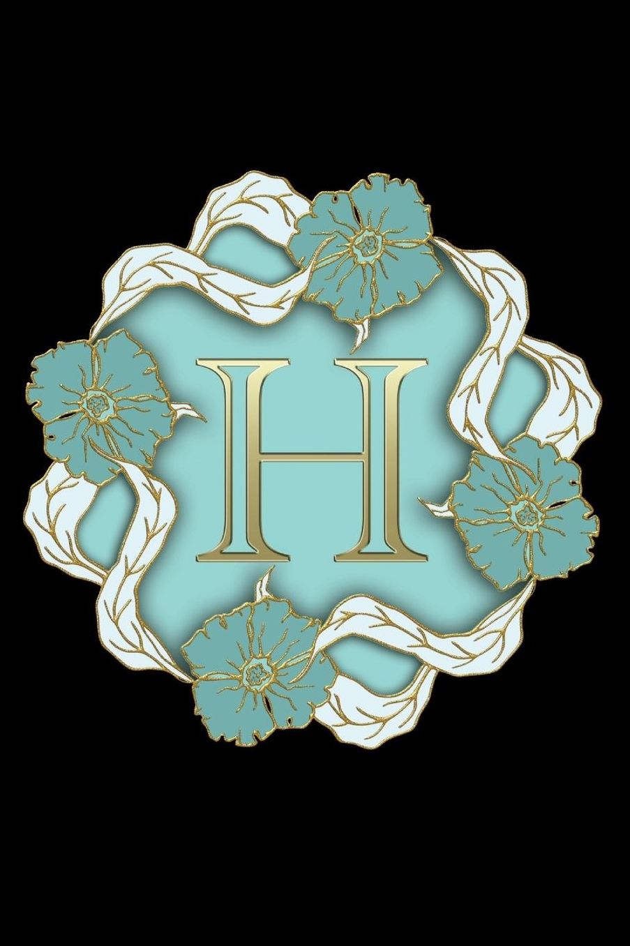 H: Personalized Monogrammed Initial H Notebook, Writing Journal or Diary for Women and Girls, Makes a Great Personalized Gift