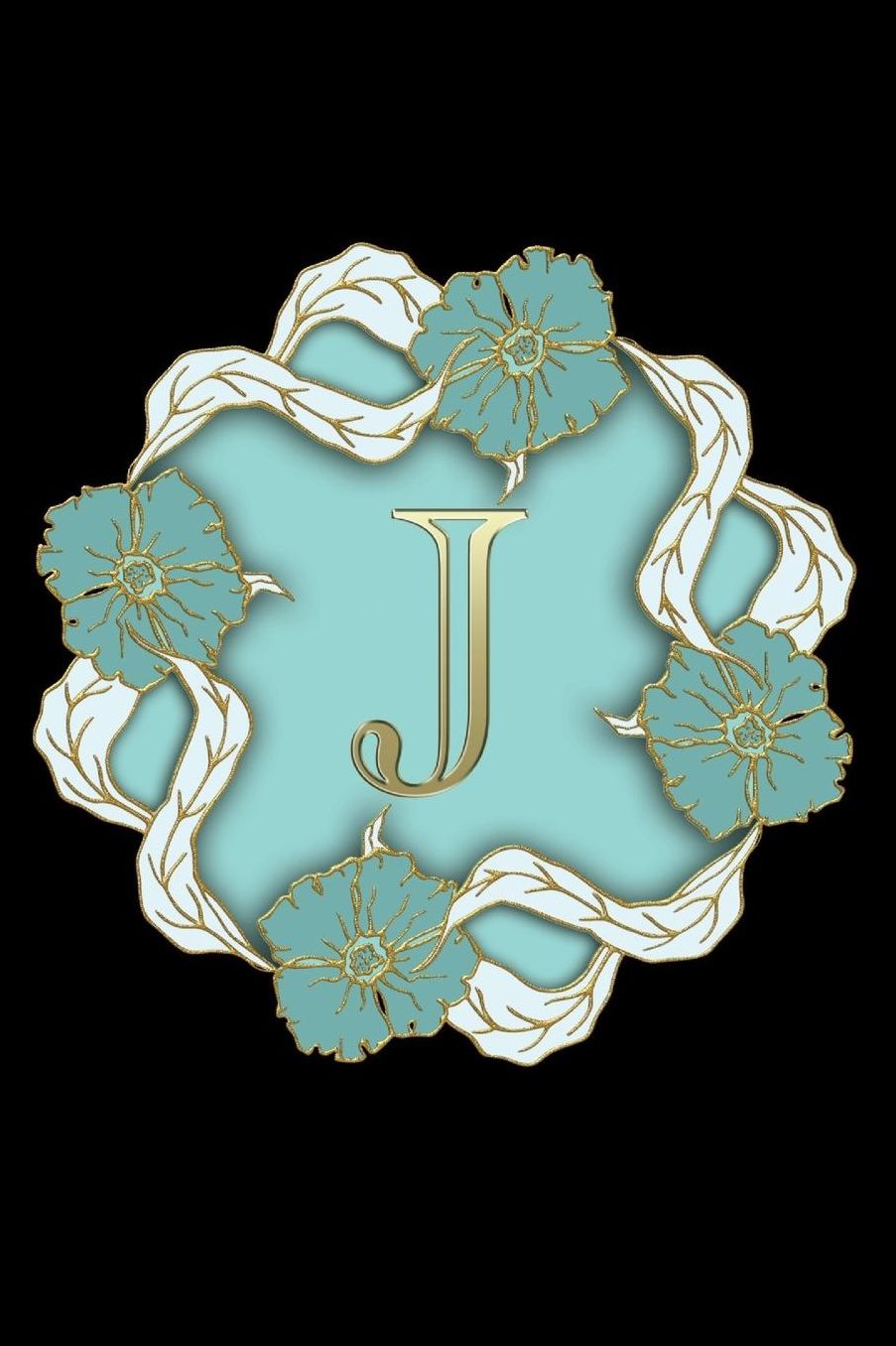 J: Personalized Monogrammed Initial J Notebook, Writing Journal or Diary for Women and Girls, Makes a Great Personalized Gift