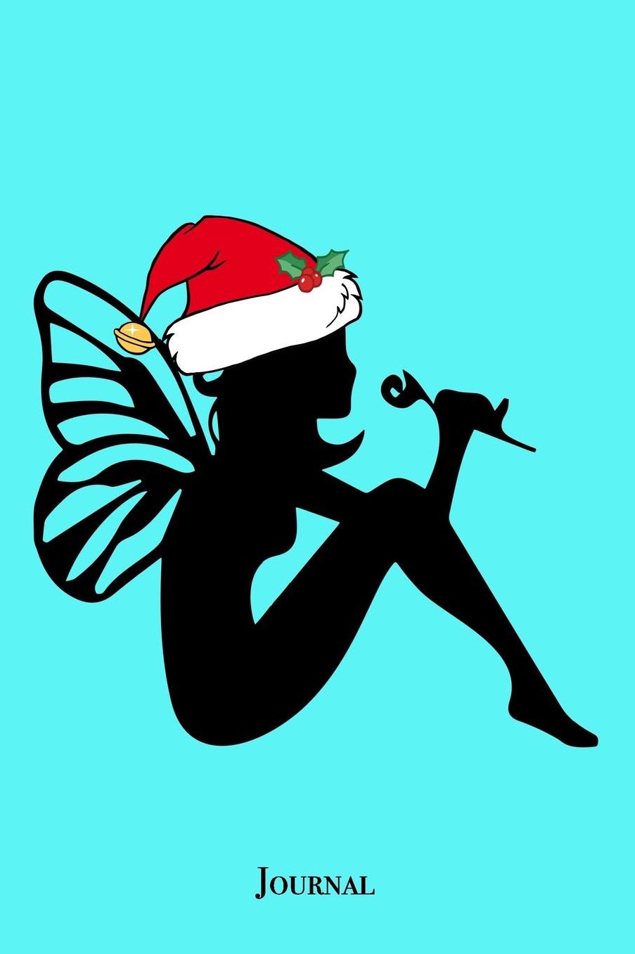 Beautiful Christmas Fairy Journal: Cute Blue Holiday Fairies Notebook Gift
