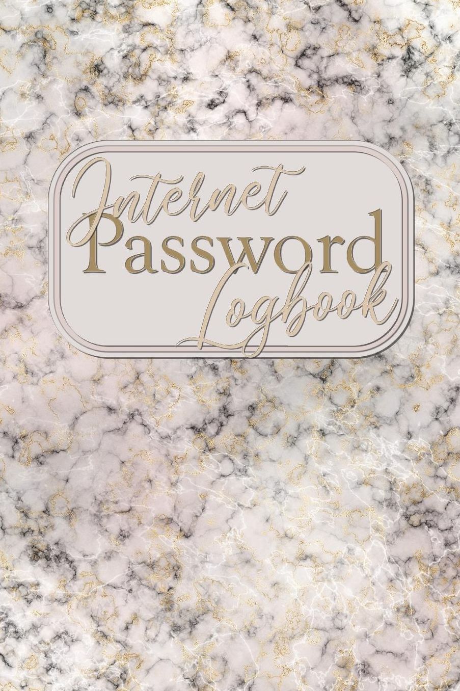 Internet Password Logbook: Record Keeper To Protect Your Private Internet Usernames And Passwords With Tabs: Pink Marble Cover Design