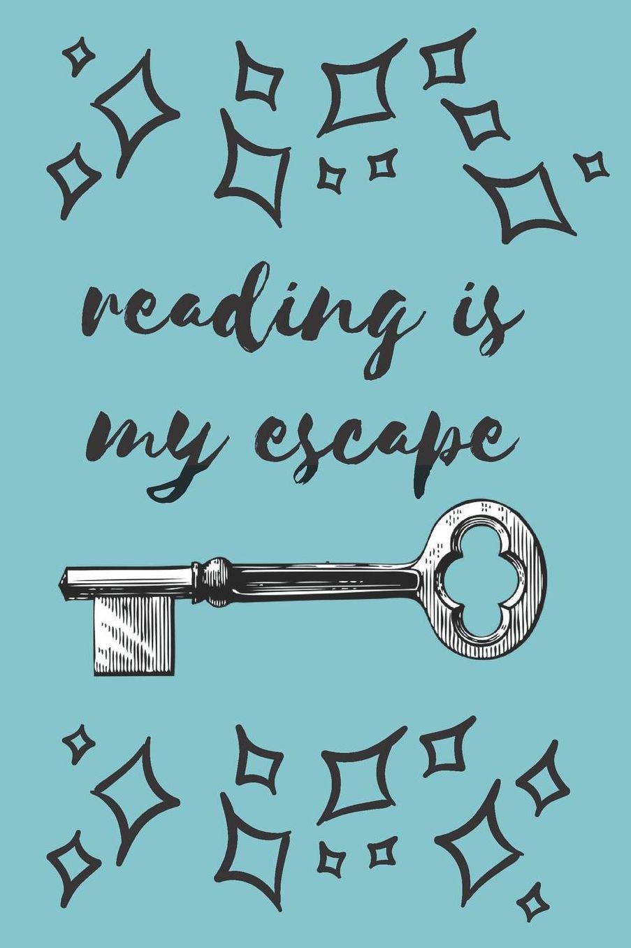 Reading is my escape: Blue Reading Journal Gifts for Book Lovers Book Log Diary Gift for book lovers