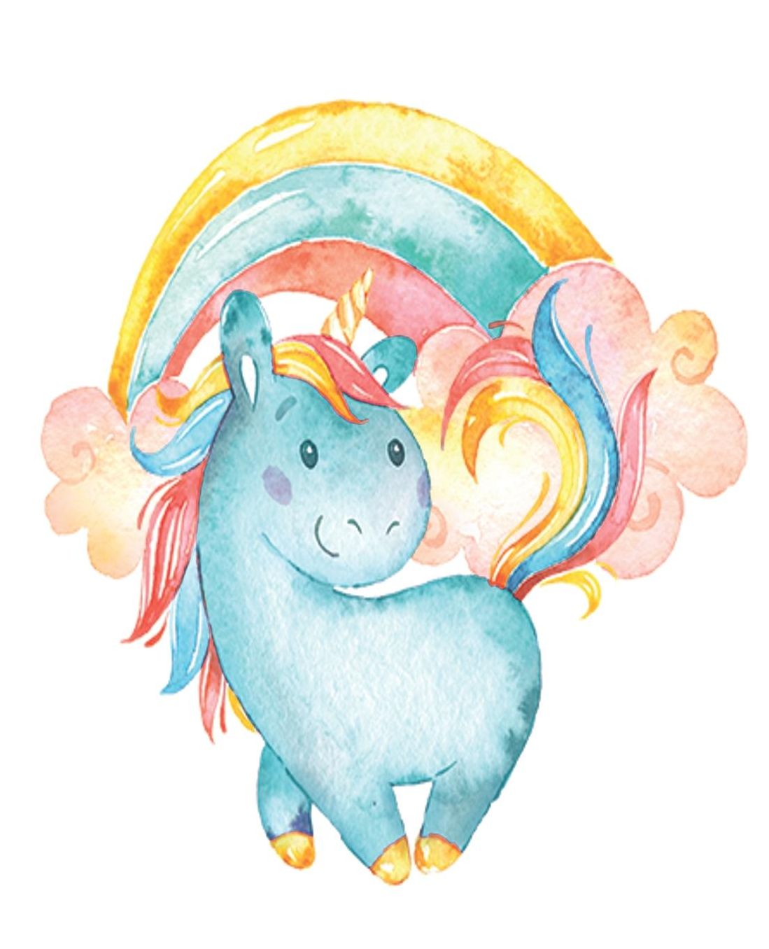 Horse Illustration School Composition Book Equine Rainbow Unicorn: Horse Picture Equine Covers Composition Books Notebooks (Notebook, Diary, Blank Book)