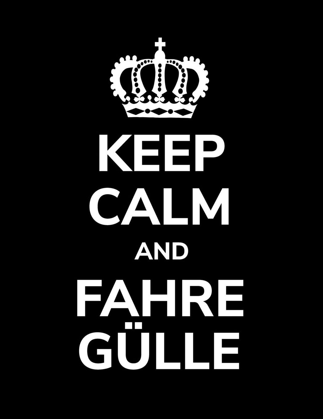 Keep calm and fahre Gï¿½lle: a4 liniertes Notizbuch fï¿½r einen Landwirt oder Lohner in der Landwirtschaft als Geschenk