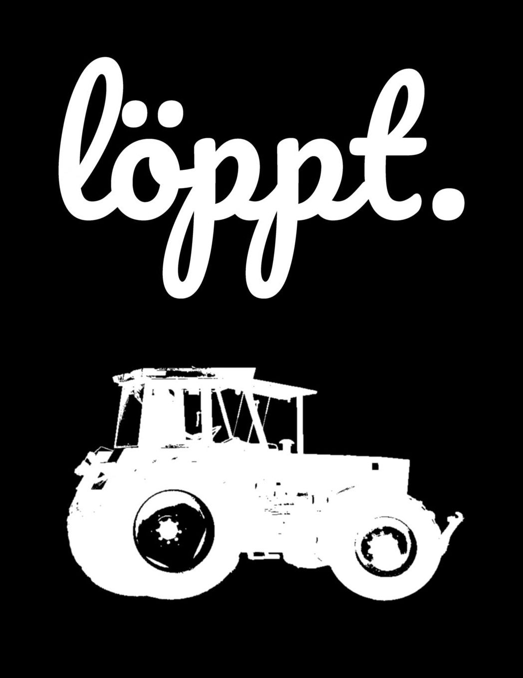 lï¿½ppt.: a4 blanko Notizbuch mit einem Trecker fï¿½r einen Landwirt oder Lohner in Norddeutschland als Geschenk