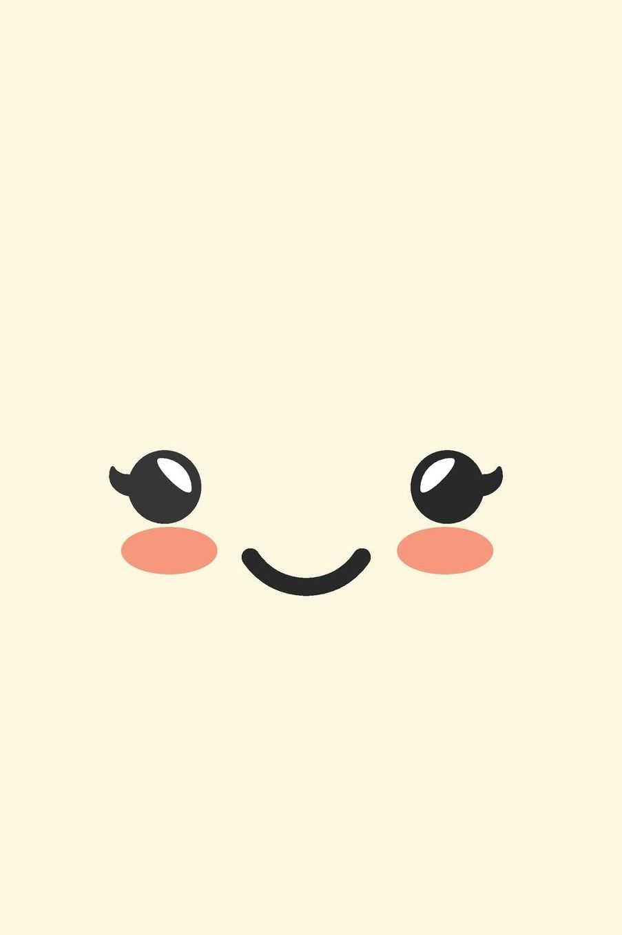 Cute Kawaii Face Notebook Journal