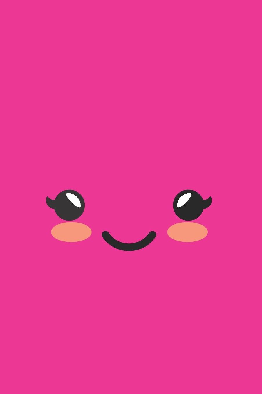 Cute Kawaii Face Notebook Journal