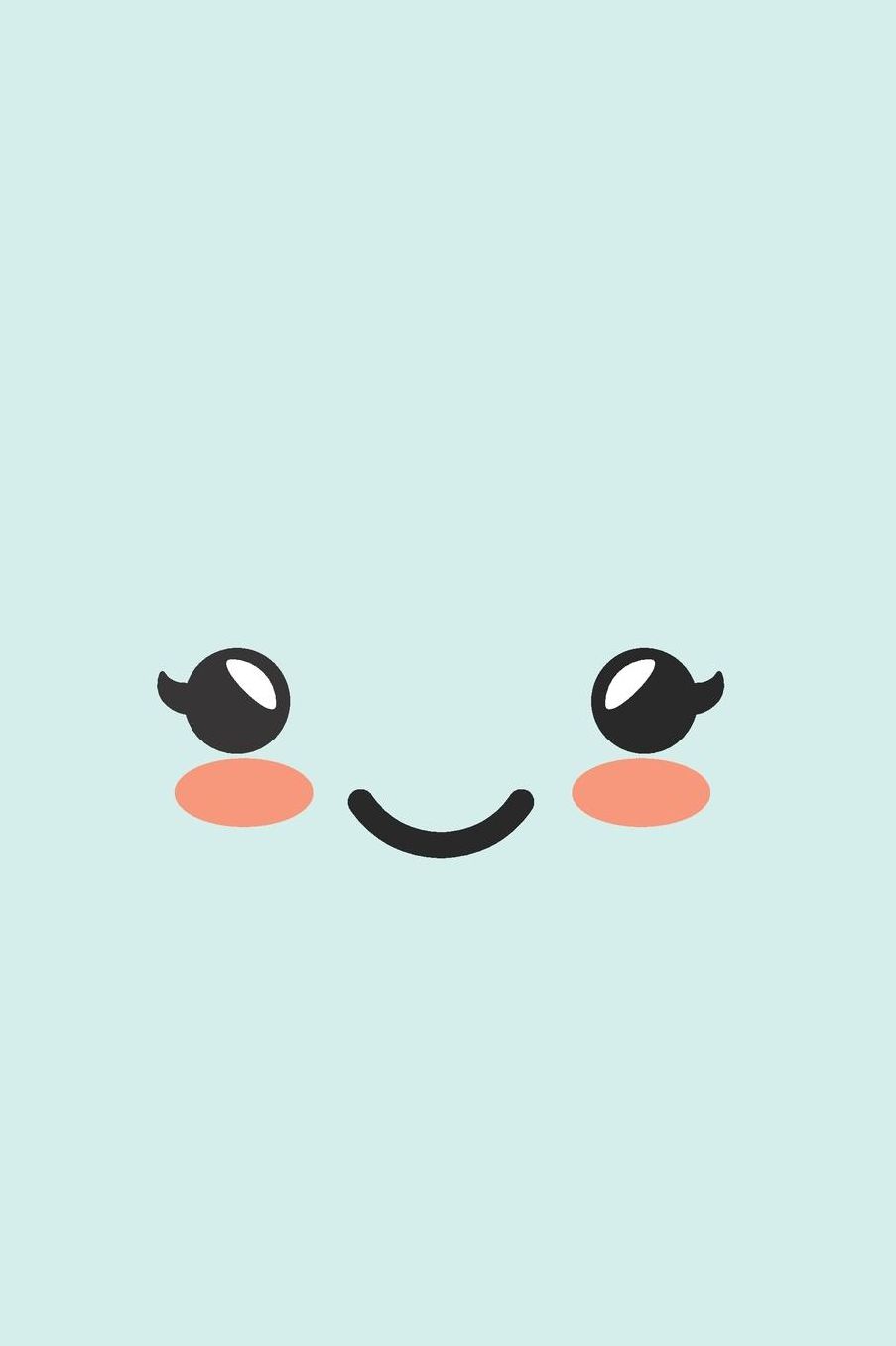 Cute Kawaii Face Notebook Journal