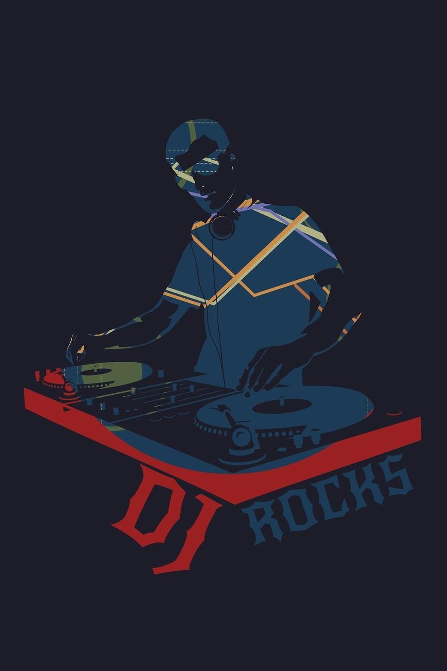 Dj Rocks: Blank Paper Sketch Book - Artist Sketch Pad Journal for Sketching, Doodling, Drawing, Painting or Writing