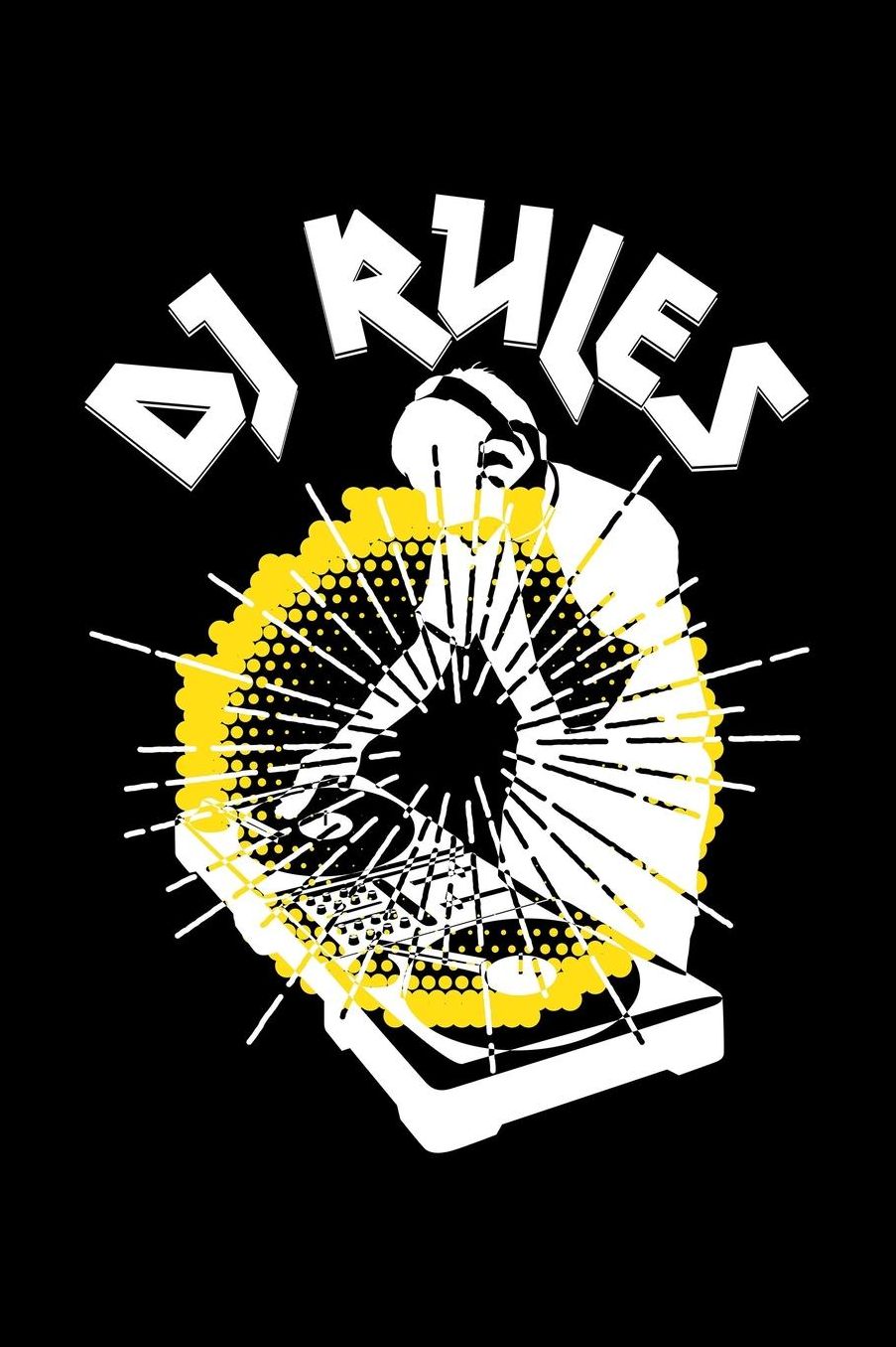 Dj Rules: Blank Paper Sketch Book - Artist Sketch Pad Journal for Sketching, Doodling, Drawing, Painting or Writing