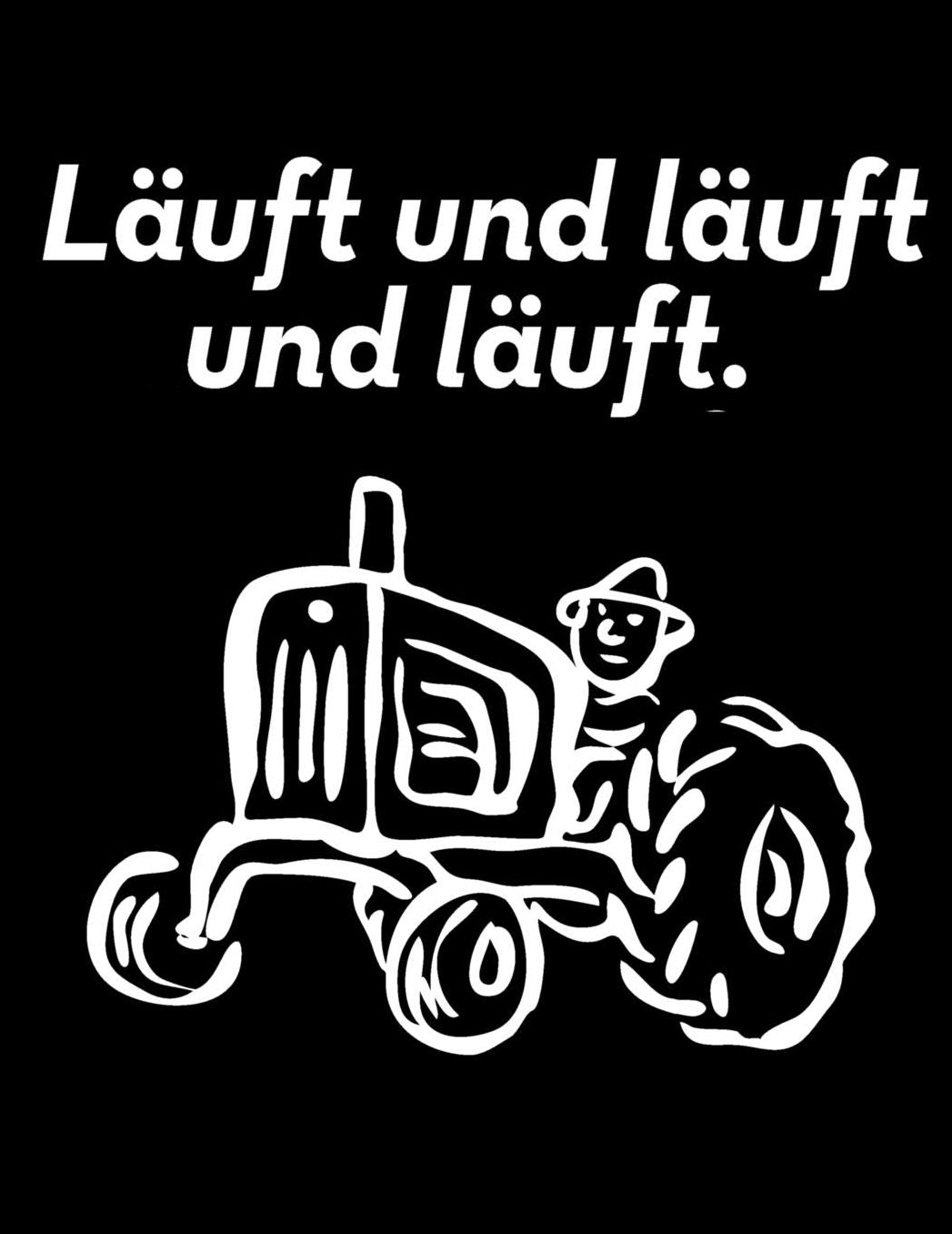 Lï¿½uft und lï¿½uft und lï¿½uft.: A4 liniertes Notizbuch mit altem Trecker fï¿½r einen Landwirt oder Lohner in der Landwirtschaft als Geschenk