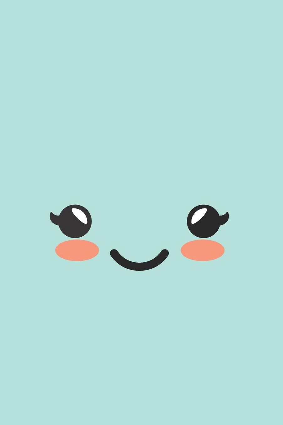 Cute Kawaii Face Notebook Journal