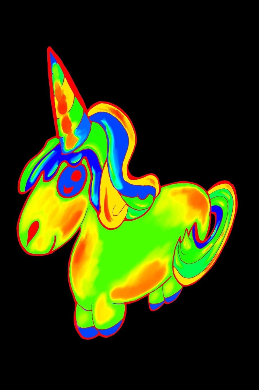 Unicorn: College Ruled Notebook