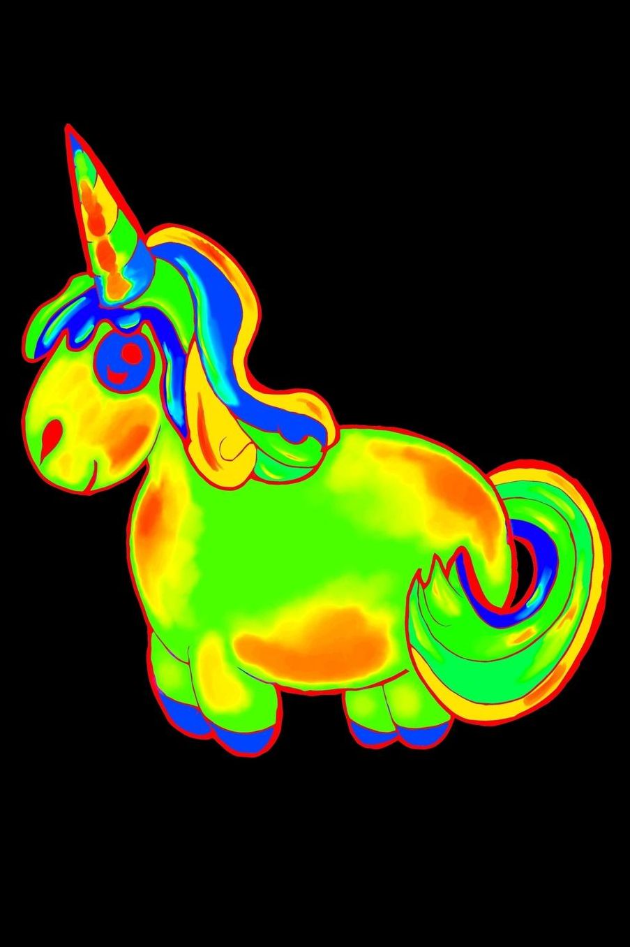 Unicorn: College Ruled Notebook