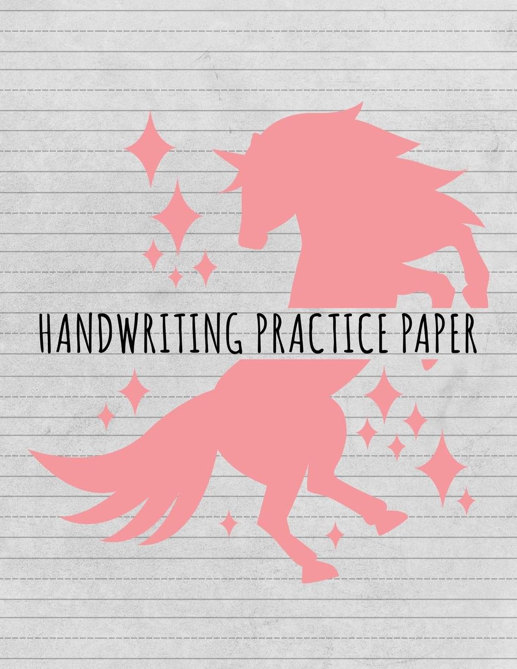 Handwriting Practice Paper: Blank Handwriting Sheets With Dash Center Line For Kids Learning Penmanship - Perfect for Preschool, Kindergarten, 1st, and 2nd Grade Students Practicing their Printing or Cursive - Large Size - 8.5 x 11 Inches - 100 Pages