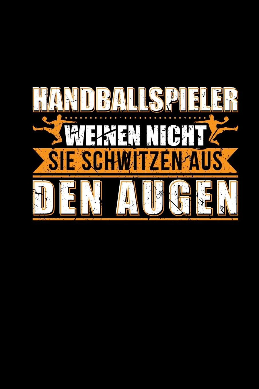 Handballspieler Weinen Nicht: Notizbuch & Notizblock A5 Kariert Handballer Handball Geschenke