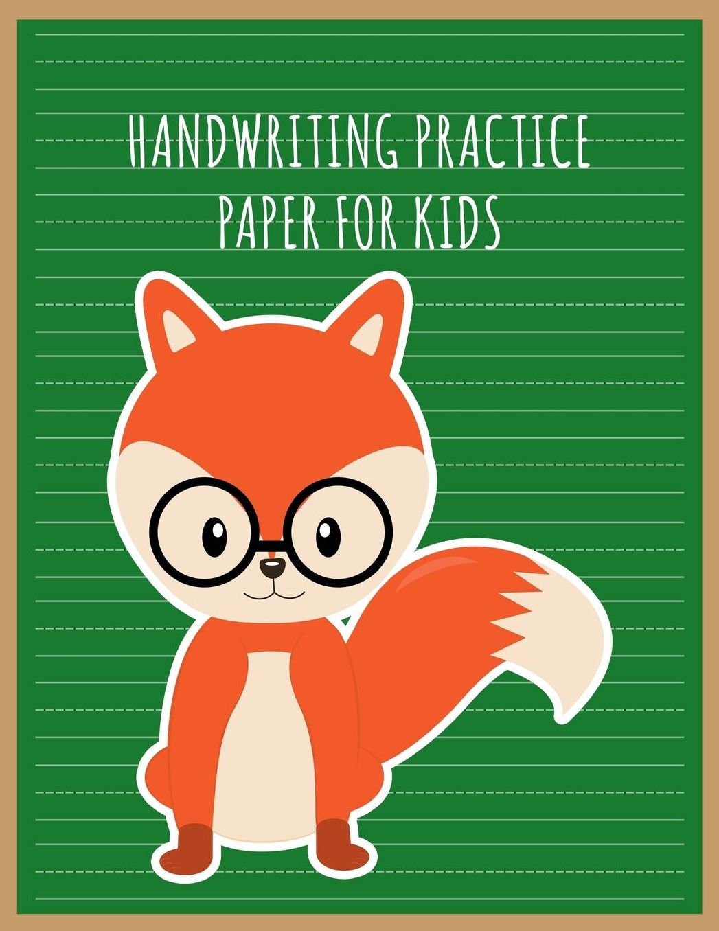 Handwriting Practice Paper for Kids: Blank Handwriting Sheets With Dash Center Line For Kids Learning Penmanship - Perfect for Primary and Elementary Students Practicing their Printing or Cursive - Large Size - 8.5 x 11 Inches - 100 Pages