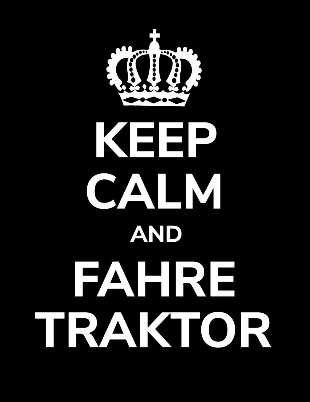 Keep calm and fahre Traktor: A4 liniertes Notizbuch mit einem Traktor fï¿½r einen Landwirt oder Lohner in der Landwirtschaft als Geschenk