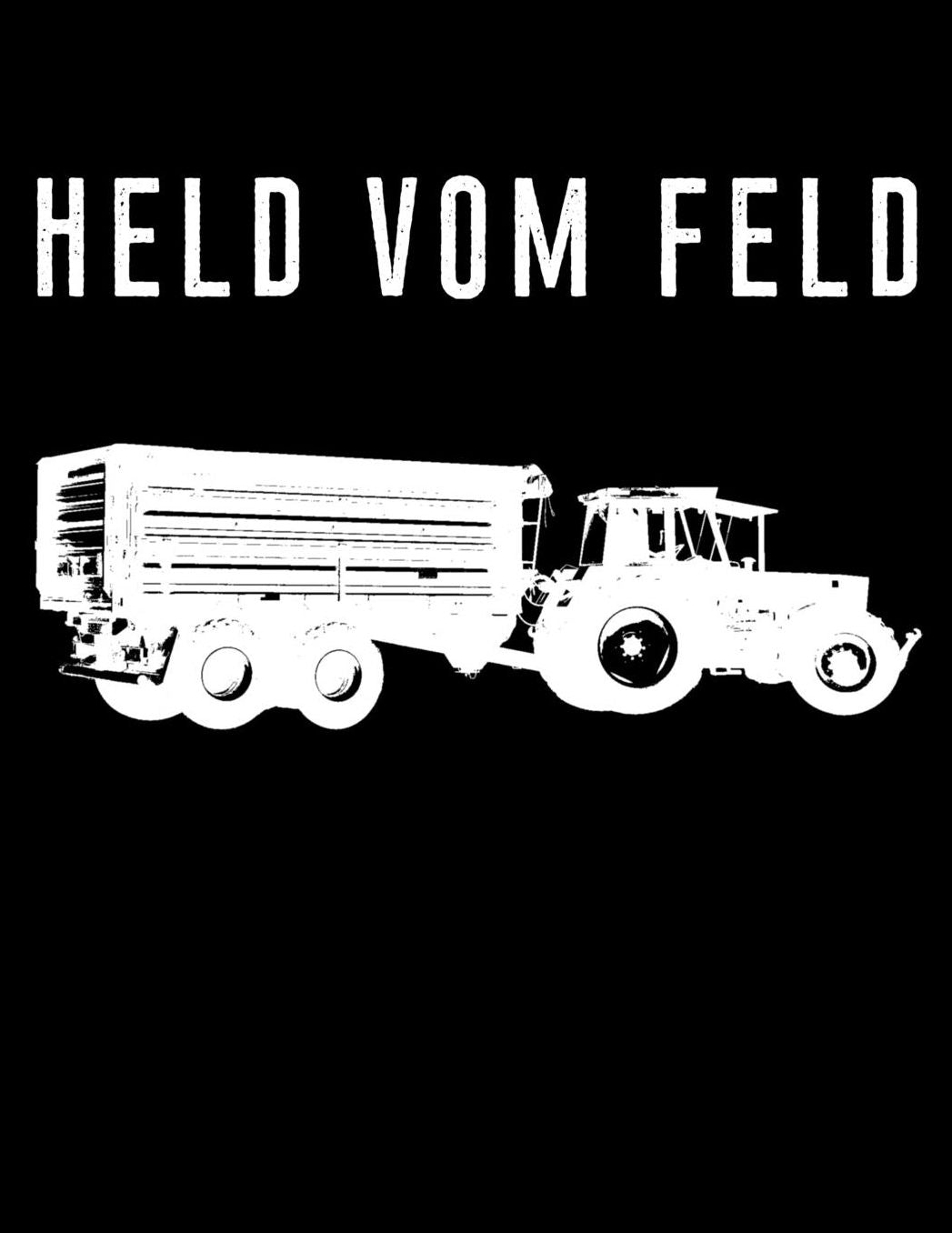 Held vom Feld: A4 blanko Notizbuch mit einem Trecker und Anhï¿½nger fï¿½r einen Landwirt oder Lohner in der Landwirtschaft als Geschenk