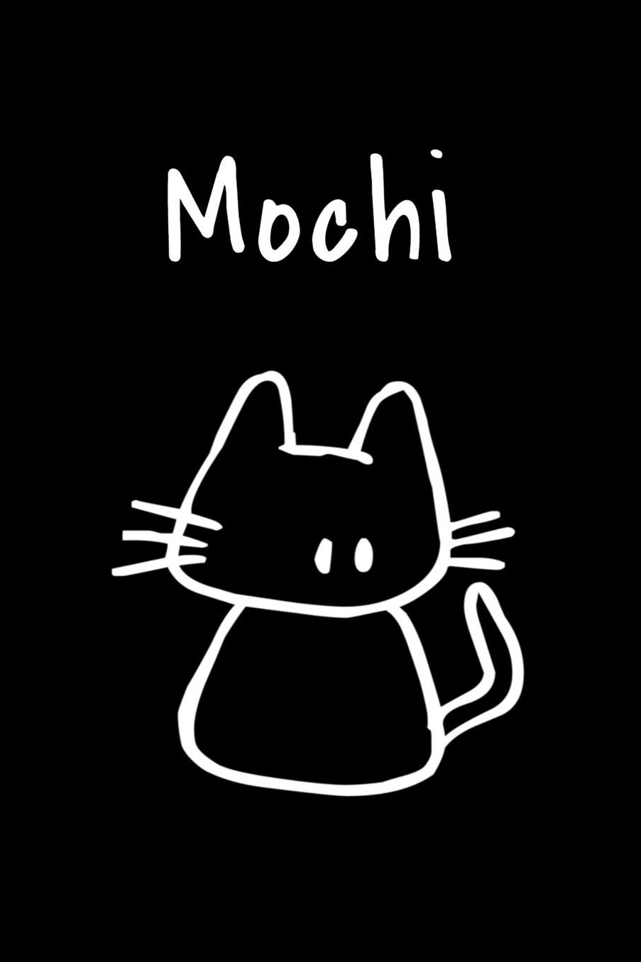 Mochi: Composition Notebook Plain College Ruled Wide Lined 6 x 9 Journal Cute Meow Funny Kawaii Gifts for Cat Lover's Organizer Record Log Passwords Address Book Appointments & Diary Students Back to School Teens Kids Workbook for Writing Notes