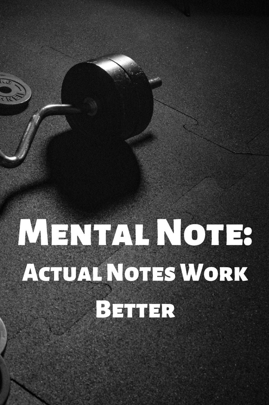 Mental Note: Actual Notes Work Better: Fitness Journal / Gym Tracker / Notebook / Diary / Birthday Gift (6x9 - 110 Blank Lined Pages)