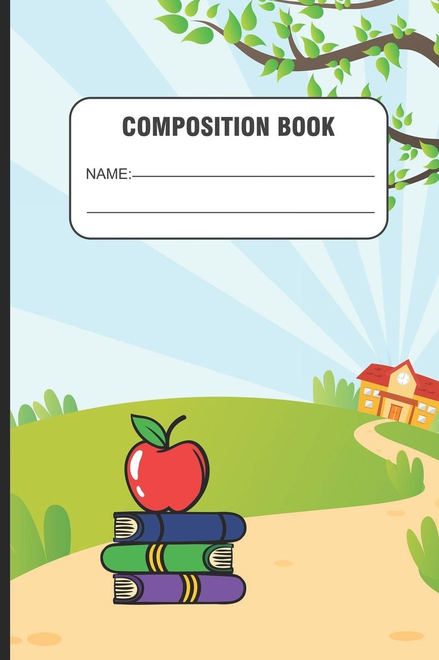 Composition Book: Trendy Back To School Notebook, Kids Handwriting Practice Composition Book, Drawing and Writing Journal