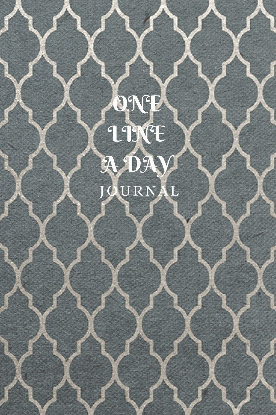 One Line A Day Journal: Grey And Silver Journal Five-Year Memory Book, Diary, Notebook, 110 Lined Blank Pages