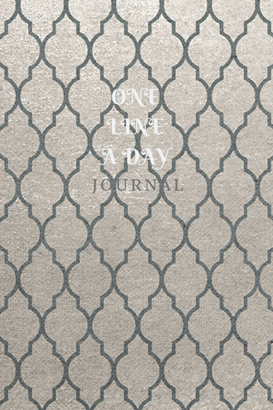 One Line A Day Journal: Elegant Silver Journal Five-Year Memory Book, Diary, Notebook, 110 Lined Blank Pages