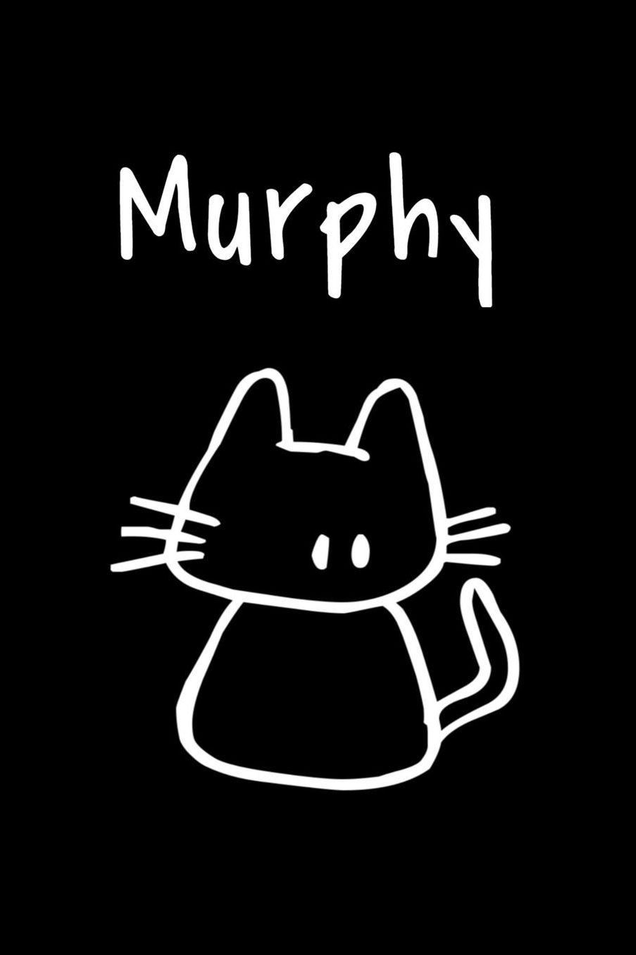 Murphy: Composition Notebook Plain College Ruled Wide Lined 6 x 9 Journal Cute Meow Funny Kawaii Gifts for Cat Lover's Organizer Record Log Passwords Address Book Appointments & Diary Students Back to School Teens Kids Workbook for Writing Notes