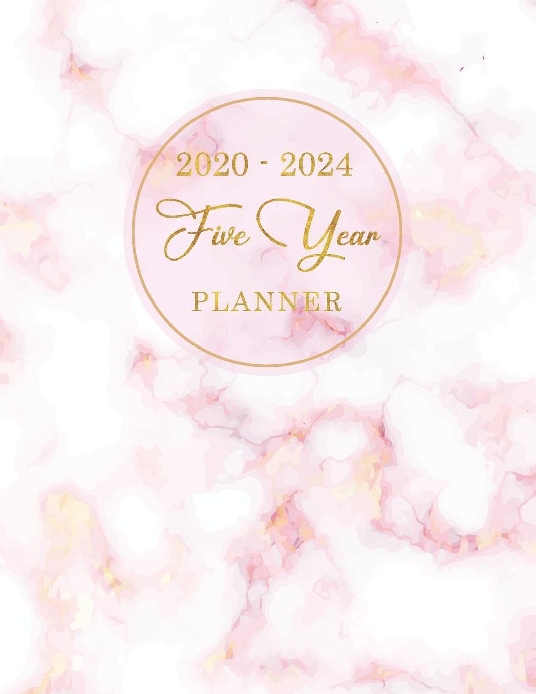 2020-2024 Five Year Planner: 60 Month and 5 year appointment calendar Business Planners, Agenda Schedule Organizer Logbook and Journal with Pink Marble Elegant cover