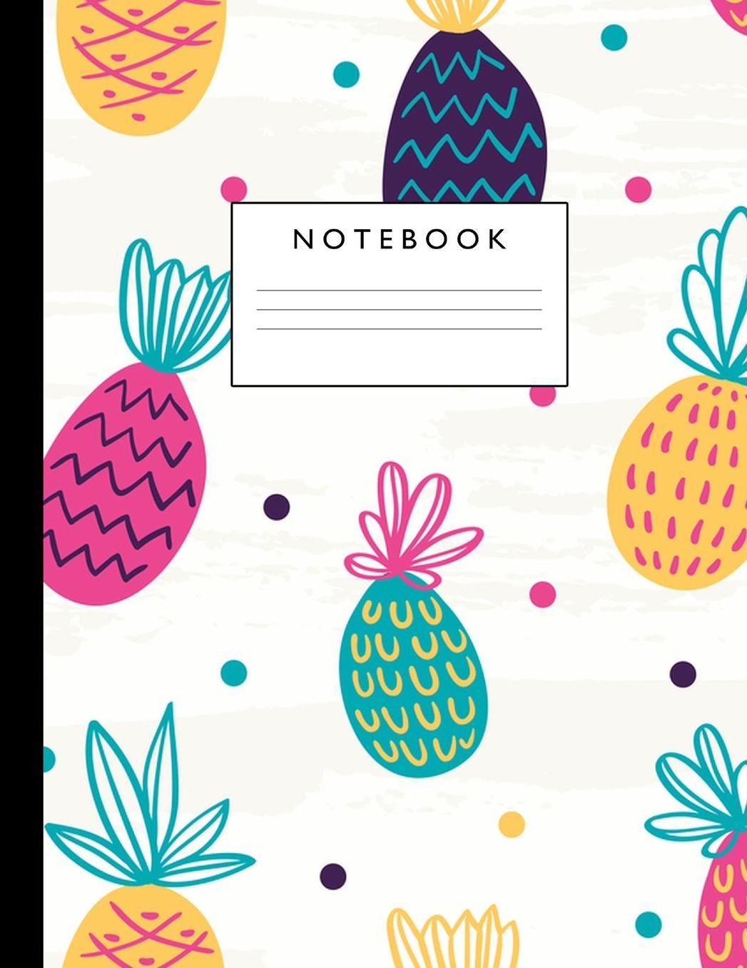 Notebook: Cute Lined Journal Ruled Composition Note Book to Draw and Write In - School Supplies for Elementary, Highschool and College (8.5 x 11 Size 100 Writing Pages) Cover Design 220